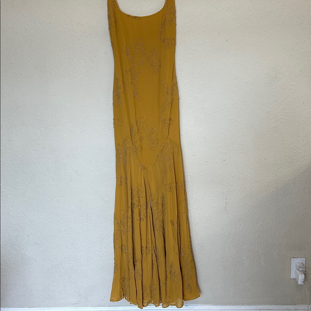 House of CB Mustard Yellow Embellished Maxi Dress - Picture 11 of 16
